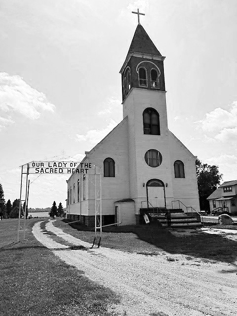 The Our Lady of the Sacred Heart Church in Olga.