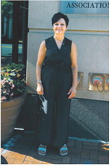 Stephanie Welsh stands outside the American Public Health Association headquarters during the organization’s President-Elect Boot Camp. Welsh is serving as president-elect of the North Dakota Public Health Association. Photo submitted