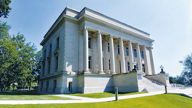 The Liberty Memorial Building on the capitol grounds in Bismarck has housed the State Library in two separate periods of its existence. First, from 1924-1970, and then from 1982 onward after the building underwent renovations. Submitted photo.