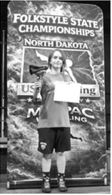 Corbyn Blair won the 126 lb. 12U championship. Submitted photo