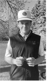 Langdon Area/Munich golfer Ryder Moser proudly displays his 2026 All-Region award after tying for fourth place with an even-par score at the Super Regional 1 &amp; 2 tournament, earning a berth in the state tournament. Submitted photo