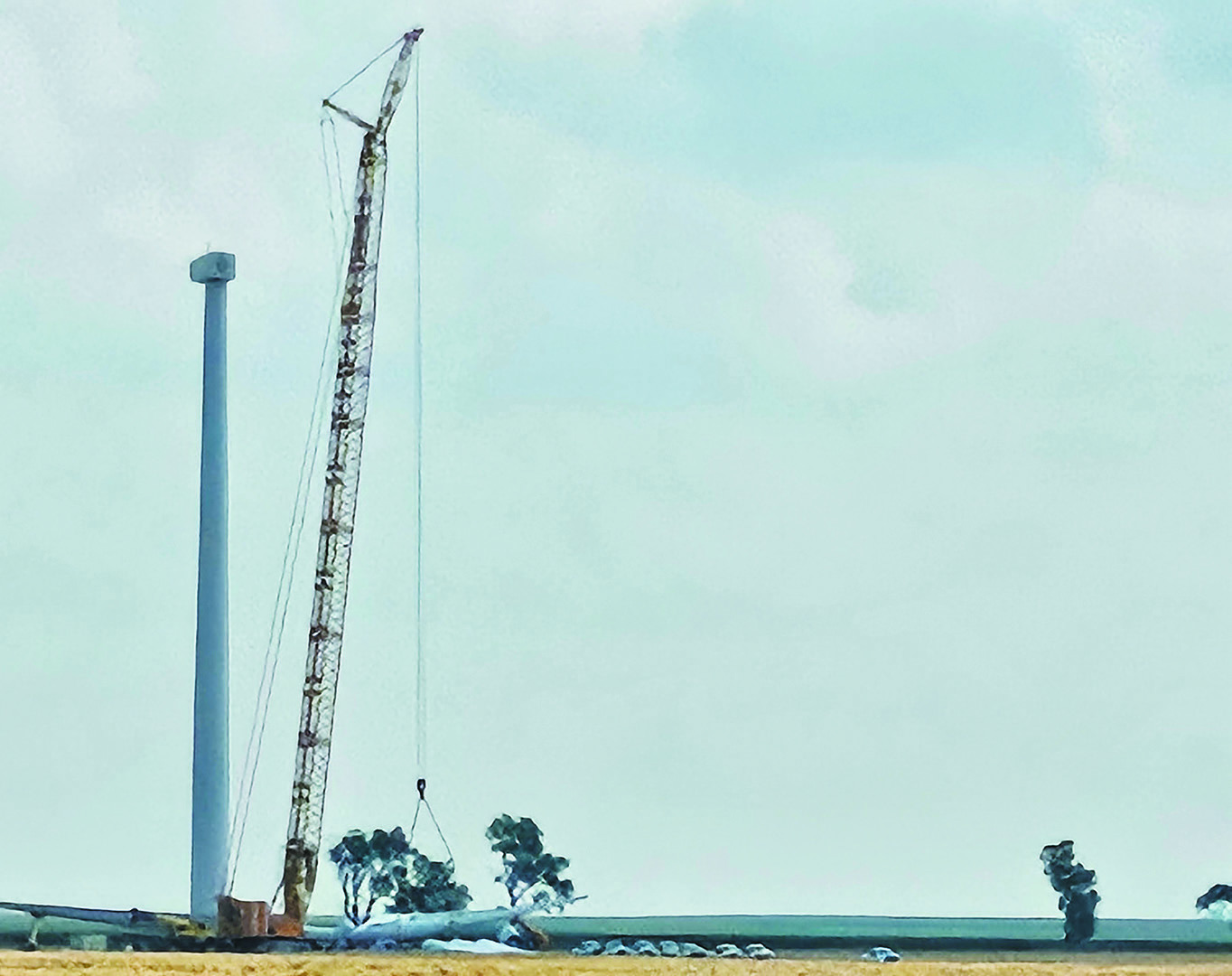 Windtower repairs underway