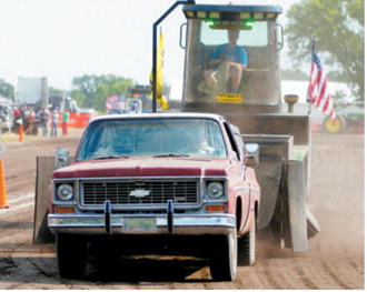 David Hulstrand took first place in the two-wheel-drive regular gas class during Mountain’s 127th Deuce of August celebration. Photo by Larry Stokke