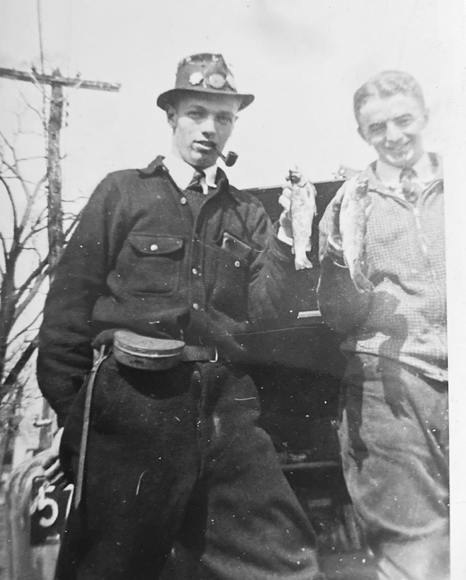 Monte and Frank fishing back in the day.