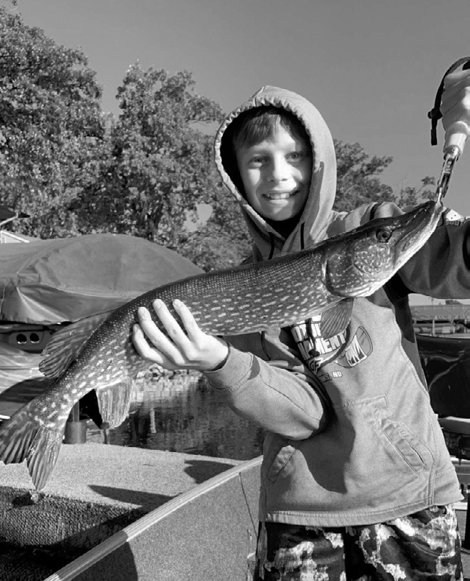 Prestyn with one of his recent catches.