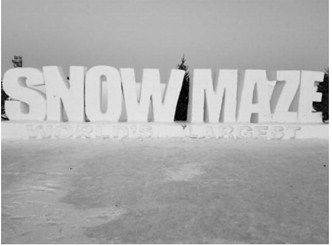 The world’s largest snow maze. Submitted photo