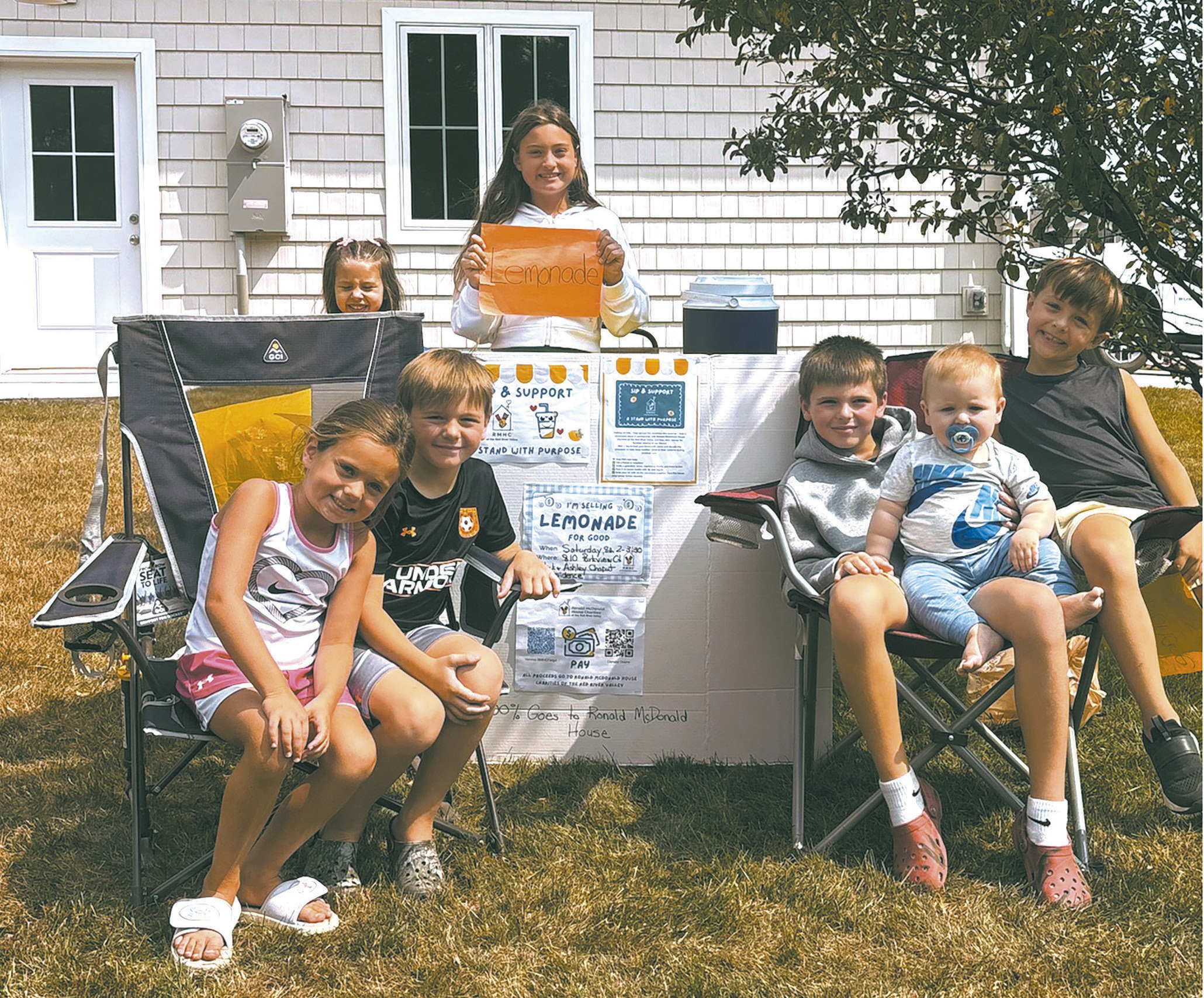 Lemonade stand serves up support