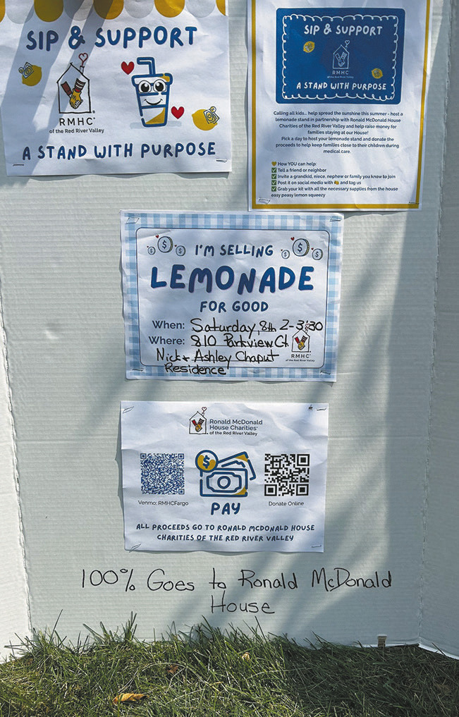 Lemonade stand serves up support