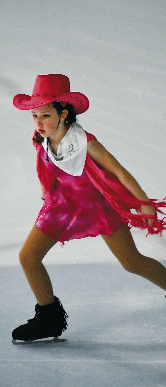 Gliding to country tunes: Langdon skaters showcase their skills