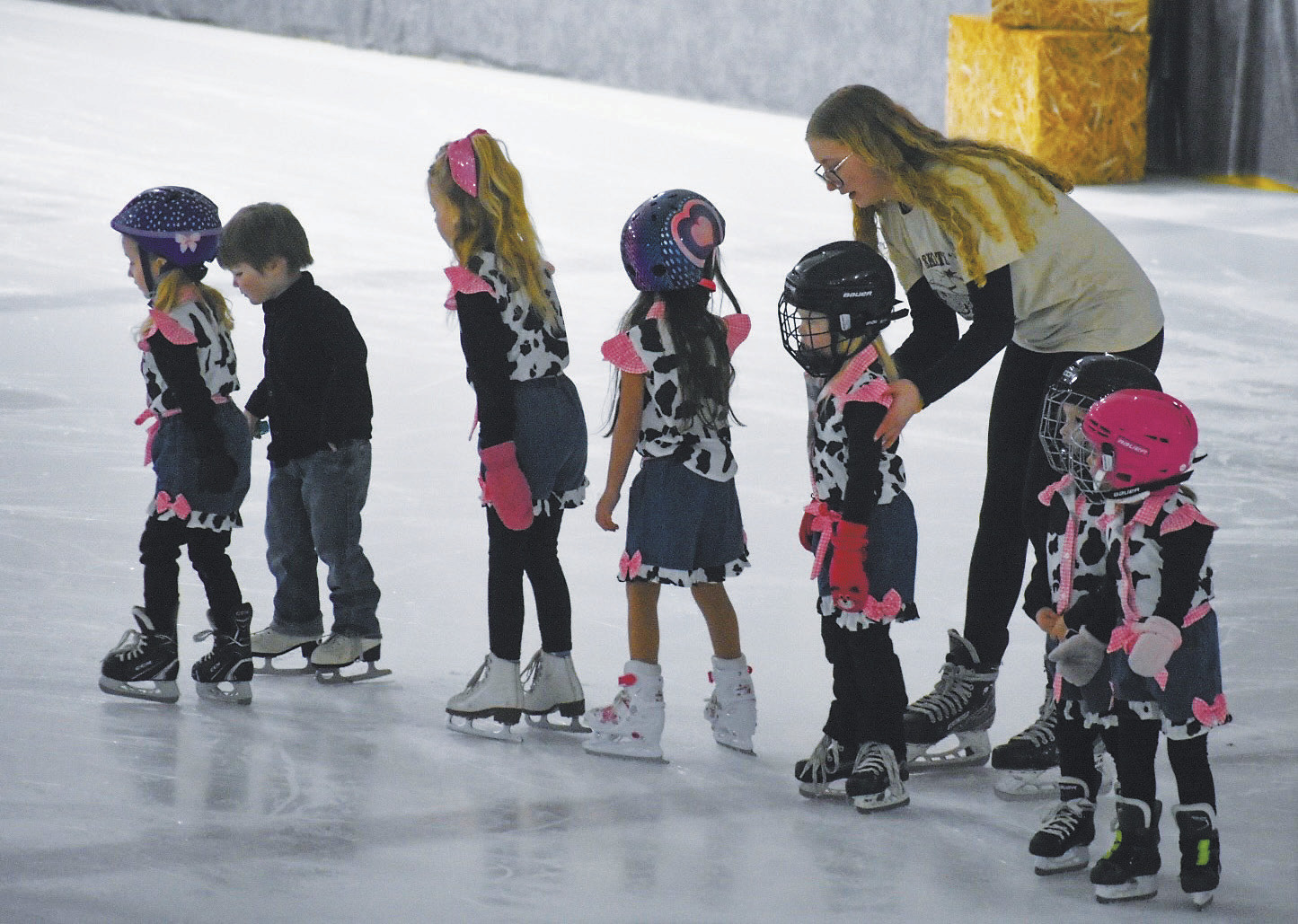 Gliding to country tunes: Langdon skaters showcase their skills