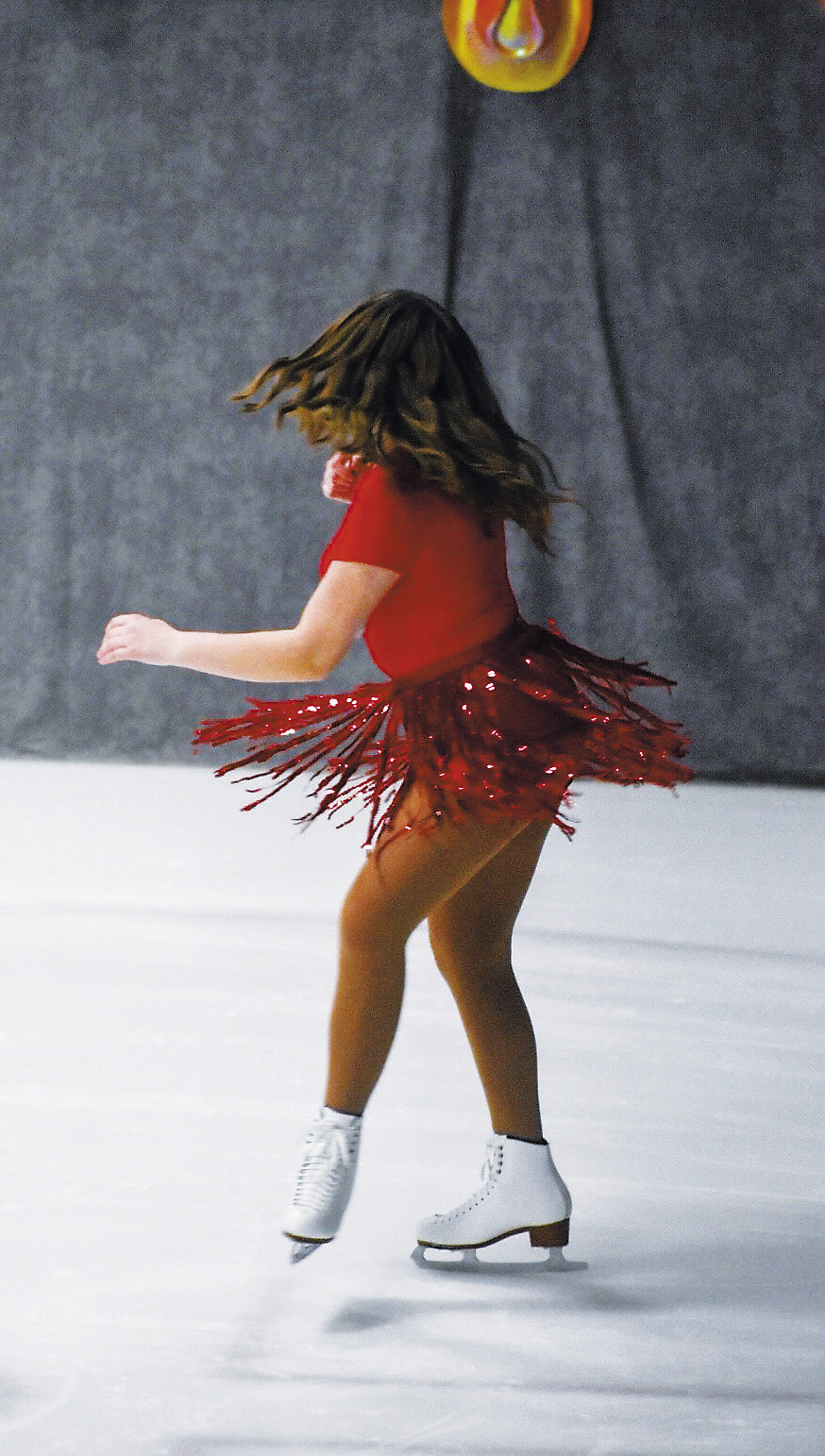 Gliding to country tunes: Langdon skaters showcase their skills