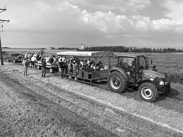 Disease management information, updates on new hard red spring wheat varieties and a look at the new NDSU Extension Soil Health Express educational trailer will highlight the LREC field day activities. (NDSU photo)