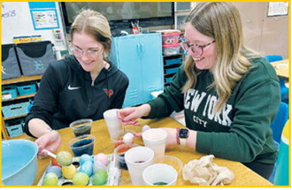 A little mess, a lot of fun – with Addison and Kiera. Submitted photo