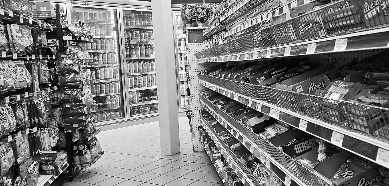 Candy and sugary drinks are displayed at a gas station in Bismarck on Oct. 14, 2025. (Photo by Michael Achterling/North Dakota Monitor)