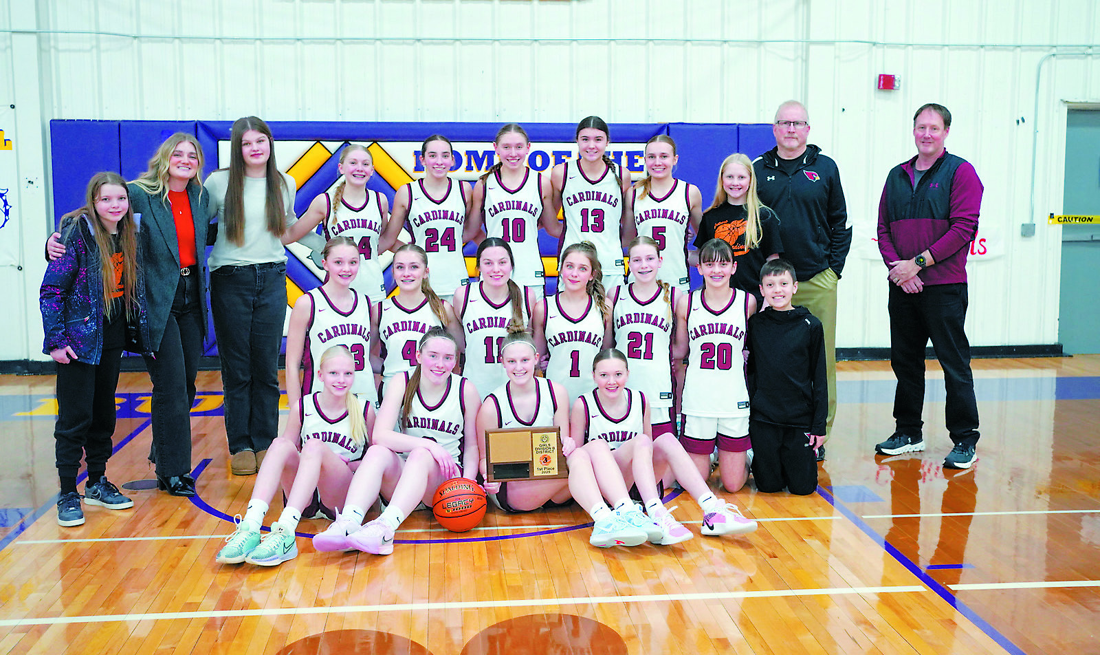 The Cardinals, District 3 Championship Team. Photo by Larry Stokke.