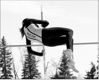 Addelyn Manley cleared 8 feet, 6 inches in the pole vault at the Hillsboro meet on April 25 and has already qualified for state. Photo by Larry Stokke.
