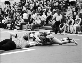 Zailynn Coffman won by decision sending her to State. Photo by Larry Stokke