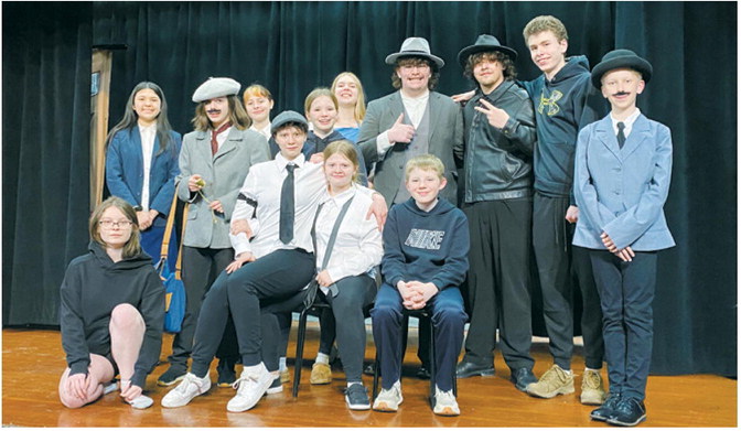 Back L-R: Mika Osowski, Grayci Symington, River Fritz, Harper Gruenberg, Lianda Jacobs, Gage Arens, David Gutierrez, Joseph Wright, Adam Symington Front L-R: Lexy Hipsher, Jasmine Burch, Jenna Burch, Nolan Gruenberg. Submitted photo