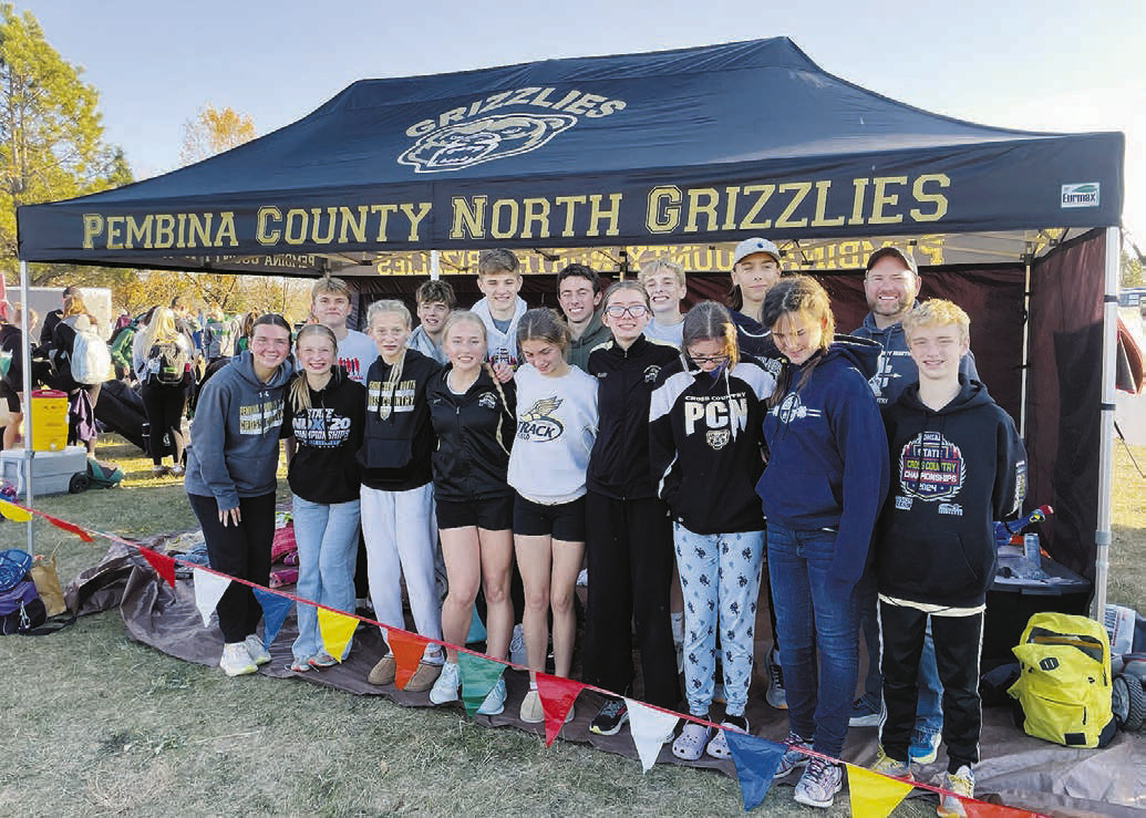 The Pembina County North's Grizzles State Cross Country competitors. Submitted Picture.
