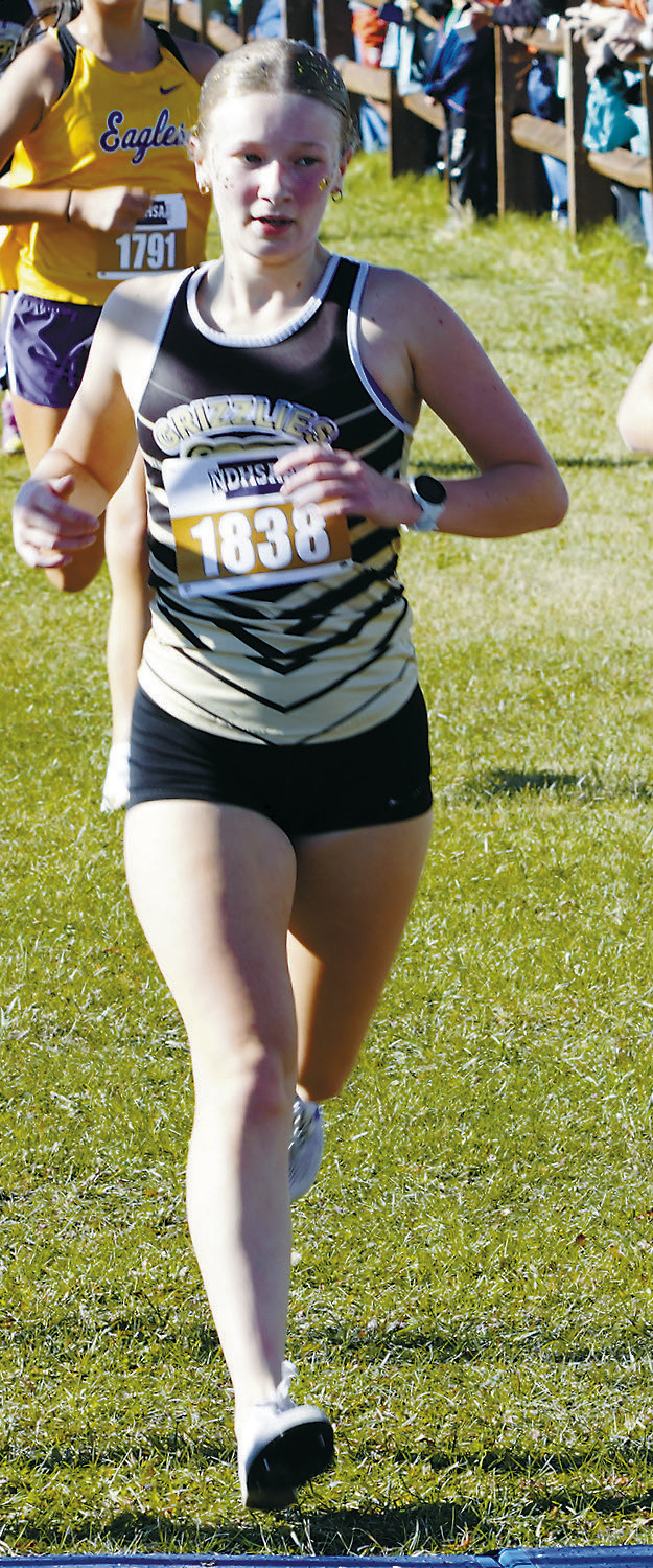 Emerson Helgoe ran to a 62nd place finish out of 267 runners. Photo by Larry Stokke.
