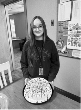 Abby Peterson completed a summer of work at United Communications, following in the footsteps of her late mother, Tonya Peterson, a beloved former employee remembered for her contagious laugh and intelligence. Photo courtesy of United &amp; Turtle Mountain Communications.