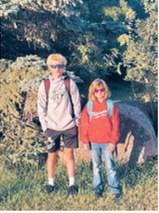 Gunnar, an eighth-grader at Langdon Area Middle School, and Elizabeth, a fifth-grader at St. Alphonsus School, are ready for the new school year. Photo courtesy of Donna Simpson