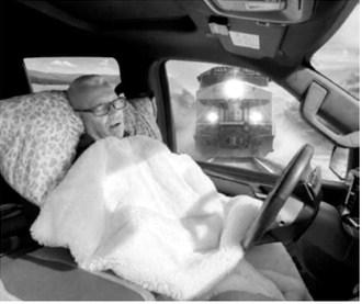 Bob asleep at the wheel. (AI generated photo)