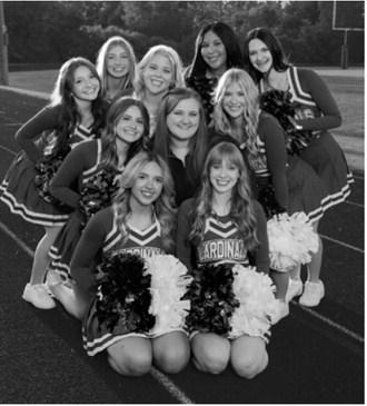 The 2026 Cardinal Cheer team. Photo by Kacy Kakela, courtesy of Sierra Ferdon.