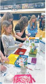 North Border students explore hands-on STEM activities during a visit from the North Dakota Gateway to Science Center. Students in grades PK-6 rotated through a variety of interactive learning stations focused on science, technology, engineering and mathematics. Submitted photo