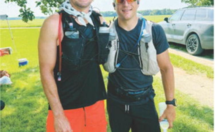 Tanner Robberstad, left, and Brenyn Otto recently completed the Wilderman race. Submitted photo