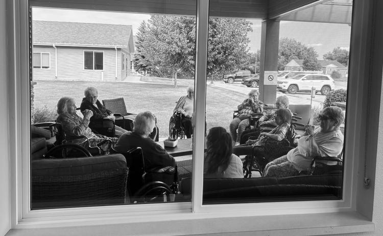 The group at the porch party. Submitted photo
