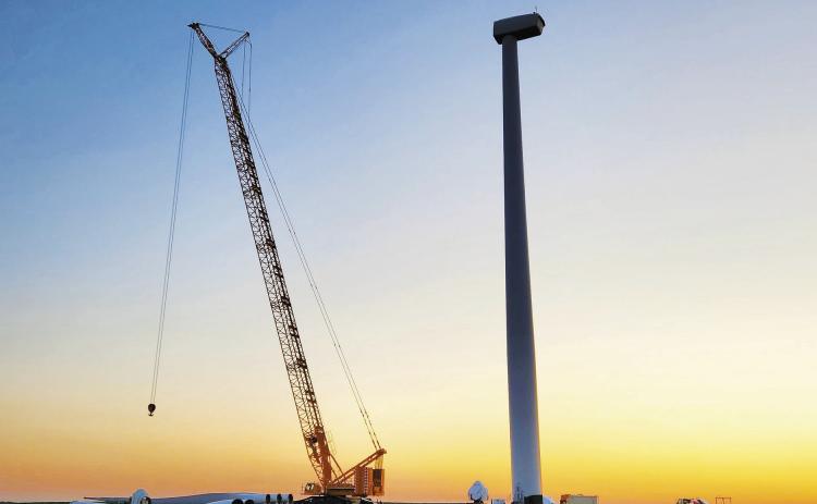 Wind turbines at the Ashtabula, Ashtabula III, Langdon, and Luverne Wind Energy Centers will be undergoing a two year long repair process. Photo by Hilary Nowatzki.