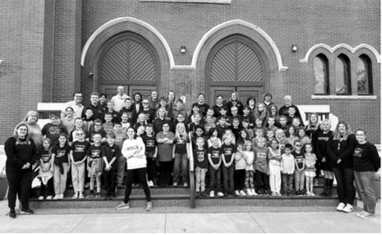 St. Alphonsus students, teachers, and staff pictured at the beginning of the 2025-26 school year. Submitted photo