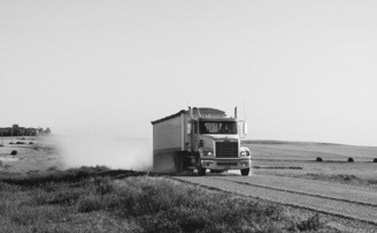 On gravel roads, the number of truck-involved injury crashes is significantly higher than injury crashes not involving trucks. (NDSU photo)