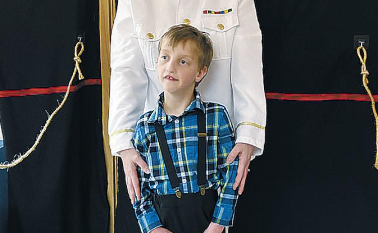 Mrs. Barb Hill is pictured with Easton Wirth.