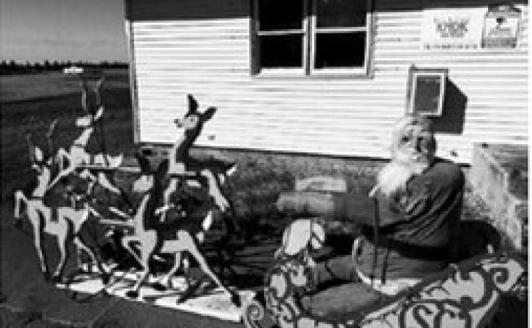 Santa and his reindeer on full display.