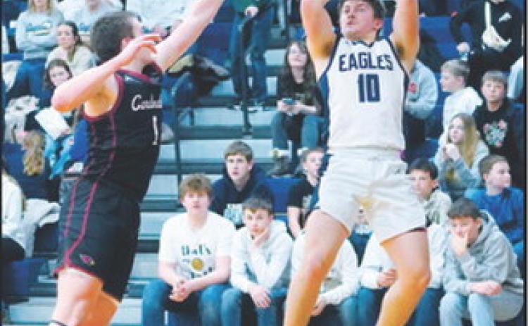 FM Bank Player of the Game for North Border was Colton Bailey. Colton finished the game in the win over the Cards with 20 points. Photo by Larry Stokke.