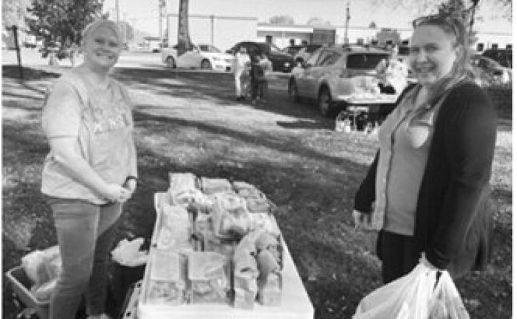 Shoppers browse locally made goods and baked treats during the Langdon Farmers Market, supporting area vendors and enjoying a fall day in the community.