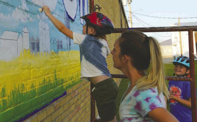 Langdon’s mural is coming to life