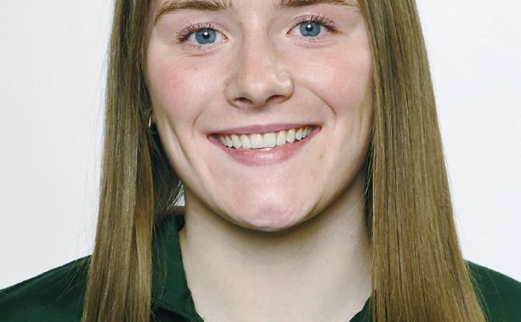 Meredith Romfo was one of 25 students honored with scholarships during the Harvest Bowl program on Nov. 14 and 15. (NDSU photo)