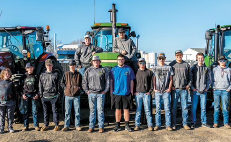 To see more photos, turn to page A12! From L-R: Bennett Grohs, Kayden Schill, Maddux Busse, Rylan Peterson, Keaton Moline, Karter Lien, Chase Moen, James Domres, Tyler Kram, Ryan Henderson, Jayce Rime, and Karter Henderson. Photo by Janet Schill.