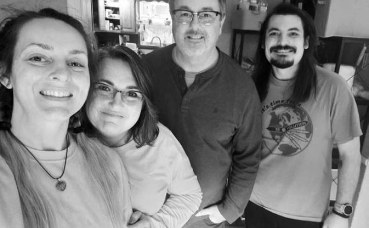 Me, Mom, Joel, and Phil.