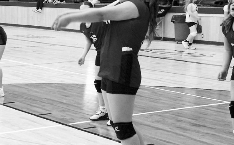 Kayanna Petri bumps the ball to a teammate in the game against the Spoilers. Photo by Larry Stokke.