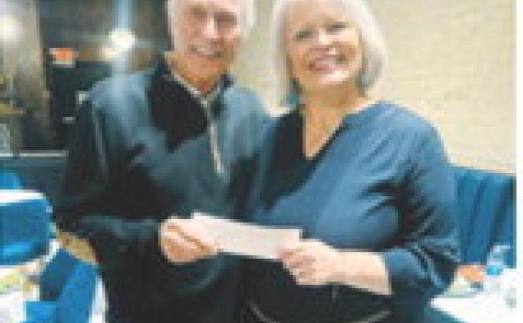 Bob Thornberg, Harvest Fuels is pictured with Dawn Mandt, Red River Regional Council. Submitted photo