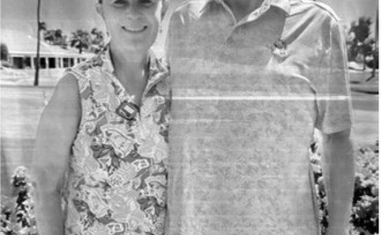 Paul and Michele Olson of Langdon were crowned Low Net Champions at the Palo Verde Couples League Championship in Sun Lakes, Arizona. The tournament featured more than 300 golfers and included two rounds of couples competition. Submitted photo