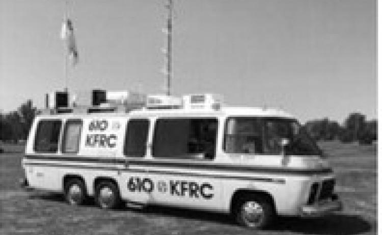 The KFRC Sturgeon remote broadcast motorhome, lovingly restored by Mr. William Shakespeare.