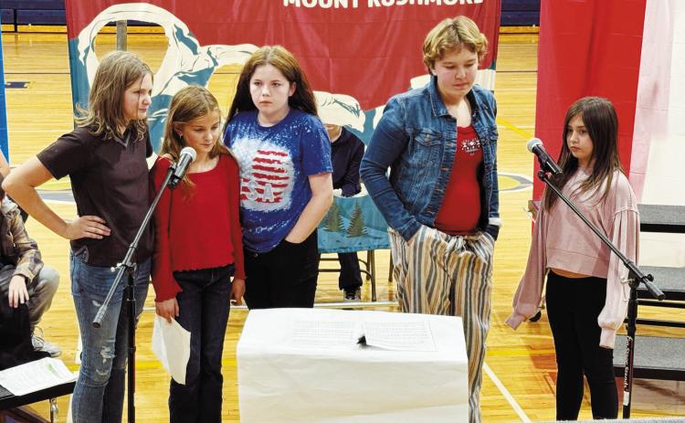 North Border Elementary celebrate local veterans with “A Patriotic Pageant”