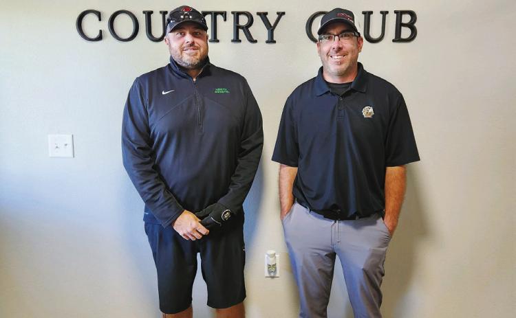 Pictured are Nick Moser and Cory Hoffarth, who are the 2024 Tuesday Men’s League Golf champions at the Langdon Country Club. They beat the team of Charlie Jordan and Paul Olson for the title. This is the first league title for both. Congratulations to both!