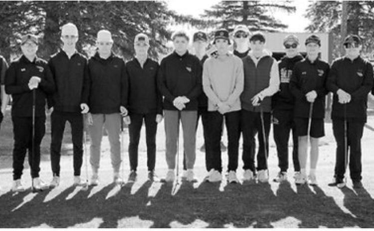 Members of the Langdon/Munich Cardinals boys golf team. Photo by Larry Stokke