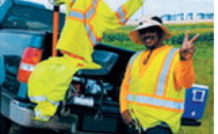 A little roadside humor brings smiles to motorists navigating the lengthy Highway 1 construction project. Photo submitted by Pauline Mack